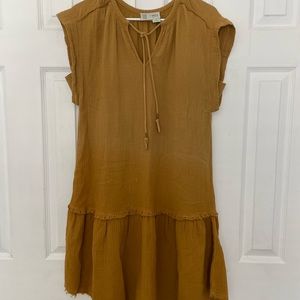 golden yellow sun dress